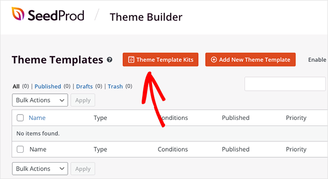 Themenvorlagenkits SeedProd Theme template kits