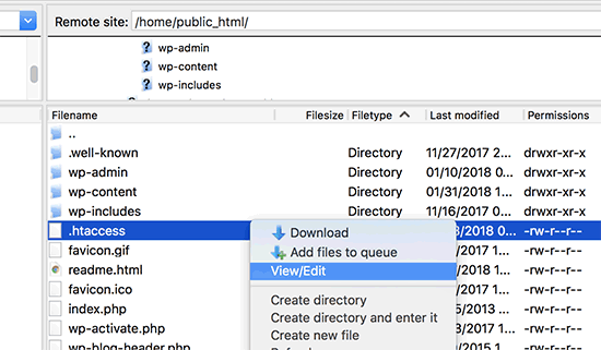 WordPress で .htaccess ファイルを編集する Editing .htaccess file in WordPress