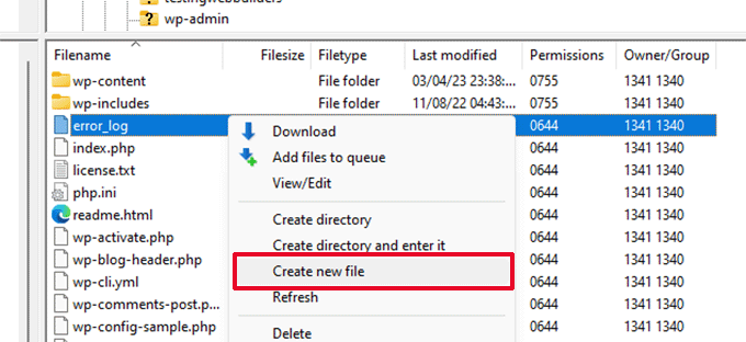 新しいhtaccessファイルを作成 Create new htaccess file