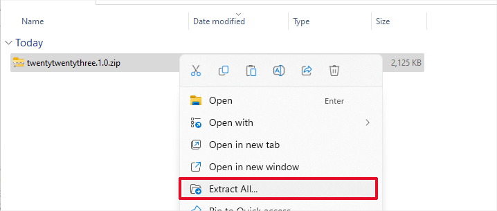 テーマファイルを抽出する Extract theme files