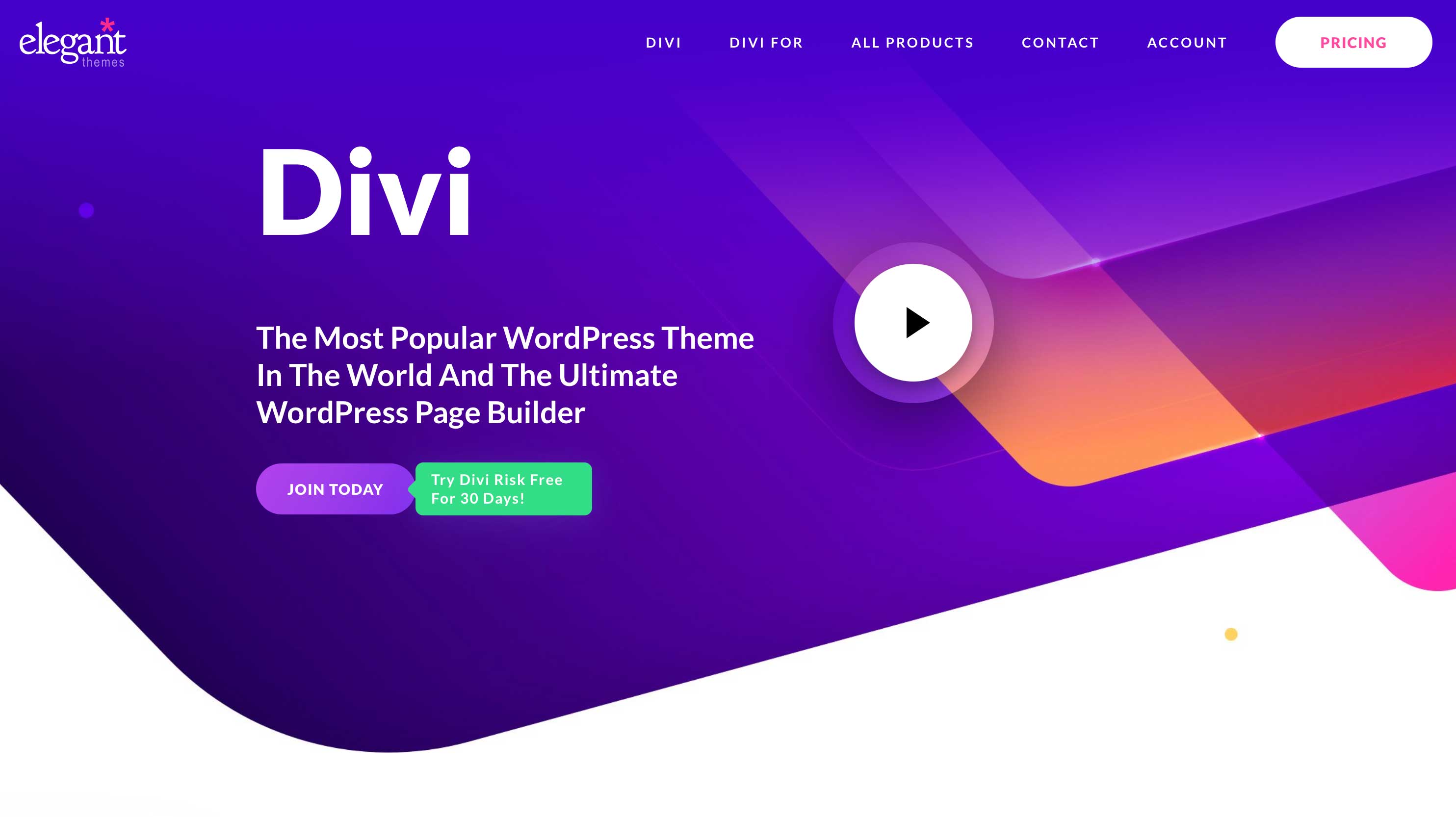 Divi by Elegant Themes miglior generatore di pagine di e-commerce