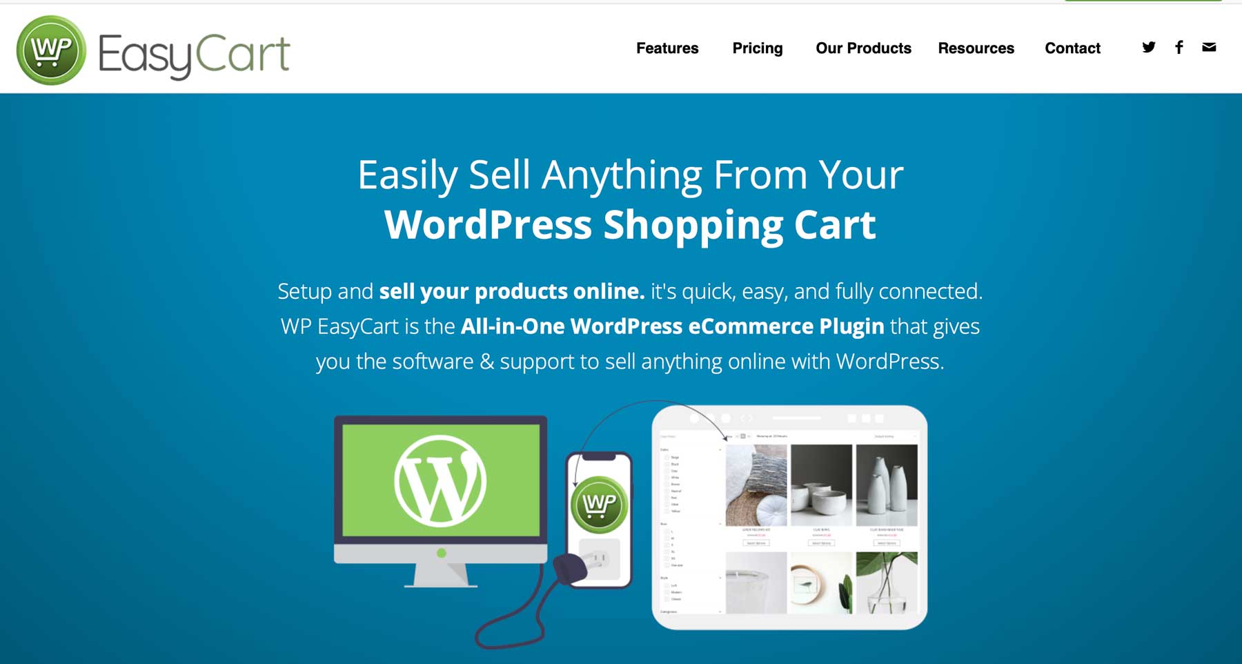 WP Easy Cart miglior carrello di e-commerce WordPress