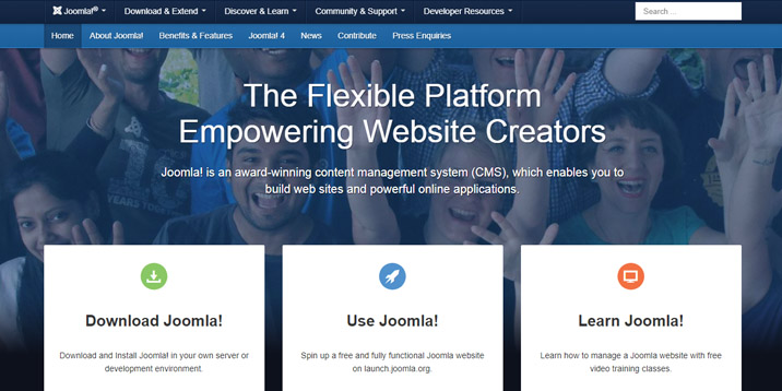 Home page di Joomla