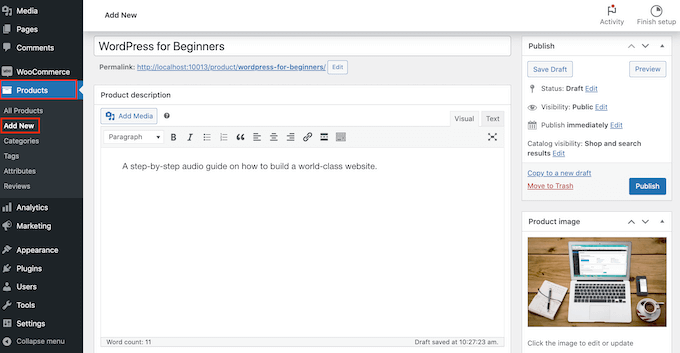ダウンロード可能な WooCommerce 製品の作成 Creating a downloadable WooCommerce product