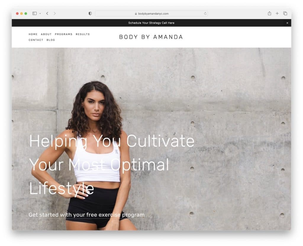 body by amanda coach website
