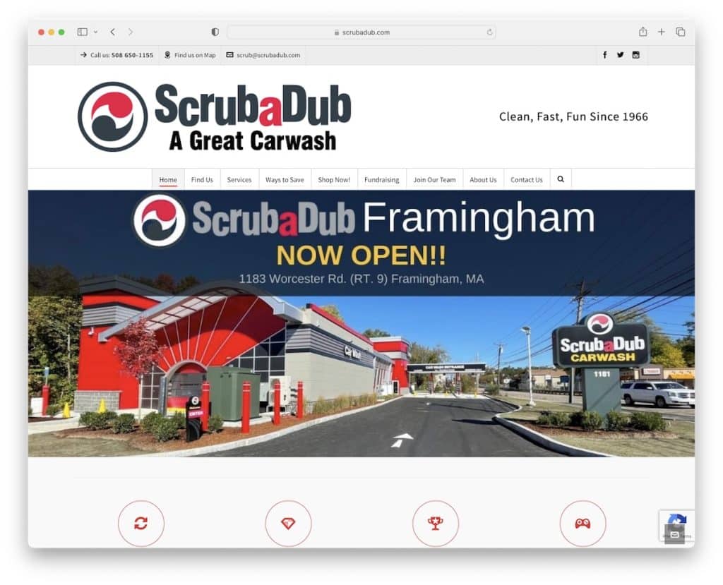 Scrubadub Autowaschanlage Webdesign