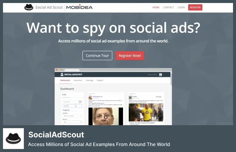 SocialAdScout: accedi a milioni di esempi di annunci social da tutto il mondo