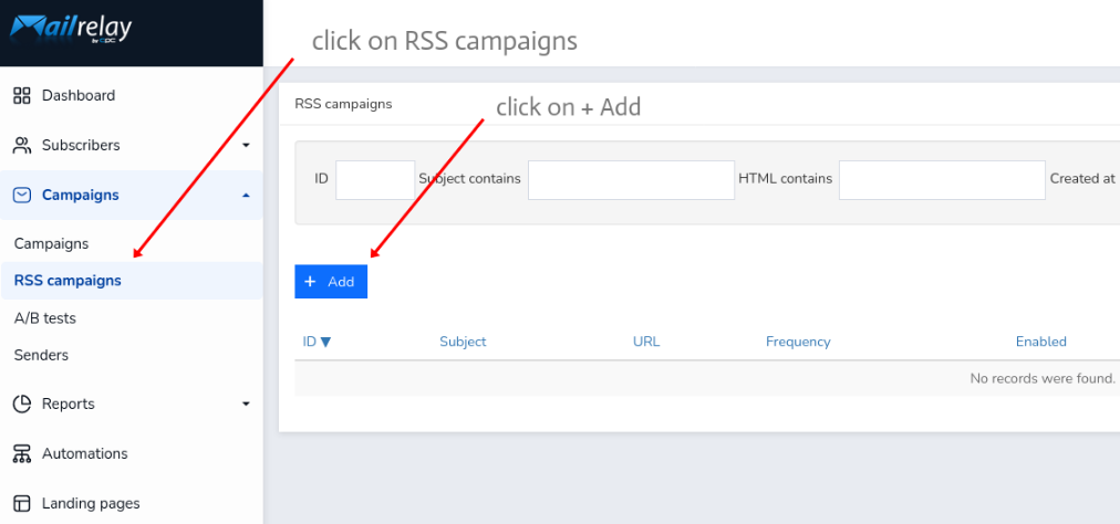 Utwórz kampanię na platformie e-mail marketingu mailrelay