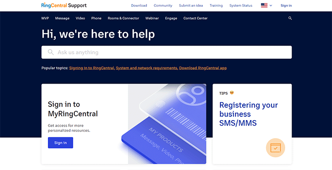 ฝ่ายสนับสนุนลูกค้า RingCentral RingCentral customer support
