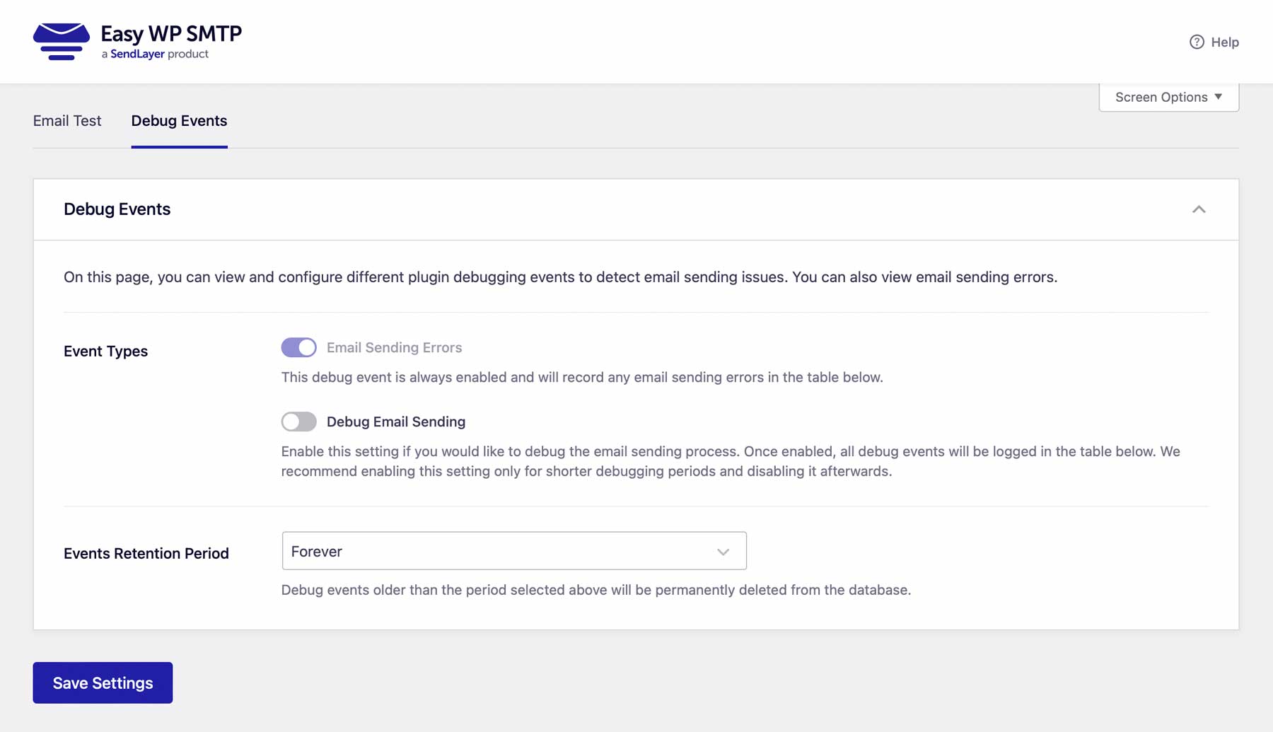Facile debugging SMTP WP