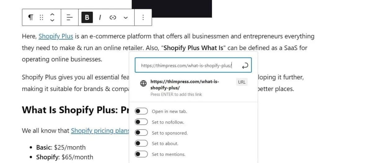 Как добавить ссылку в WordPress: руководство по началу работы 78 copy and paste link