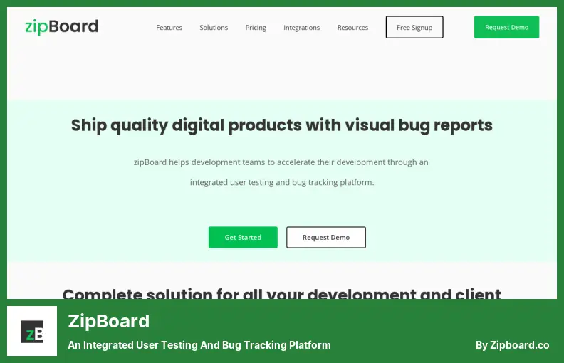 zipBoard - Entegre Bir Kullanıcı Testi ve Hata İzleme Platformu