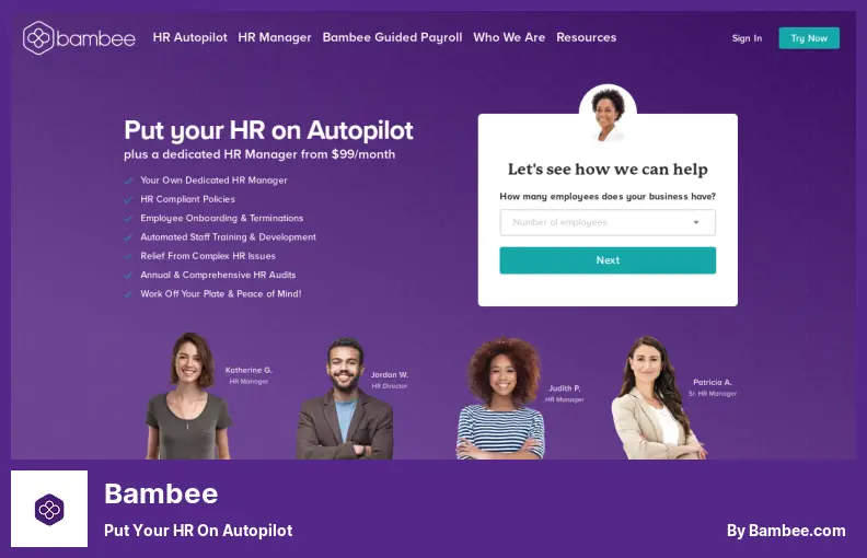 Bambee - ใส่ HR ของคุณใน Autopilot