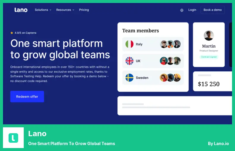 Lano - 一個發展全球團隊的智能平台