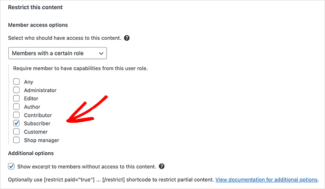 ustawienia ograniczeń zawartości SeedProd Content restriction settings