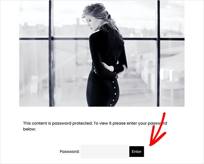 post chroniony hasłem SeedProd password protected post