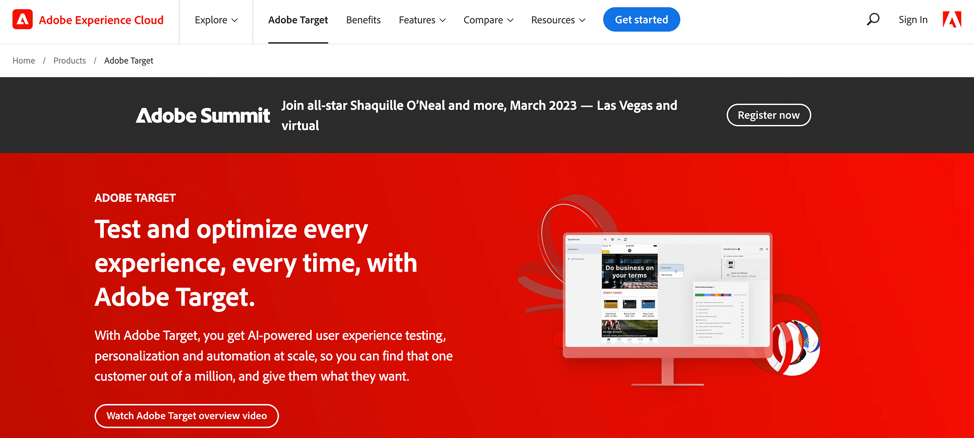 Google オプティマイズの代替手段: Adobe Target