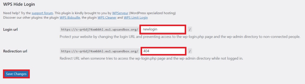 login url ubah url halaman di wordpress