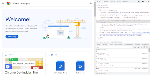 Herramientas para desarrolladores de Chrome