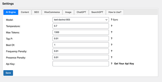 GPT AI Power プラグインの設定 GPT AI Power plugin settings