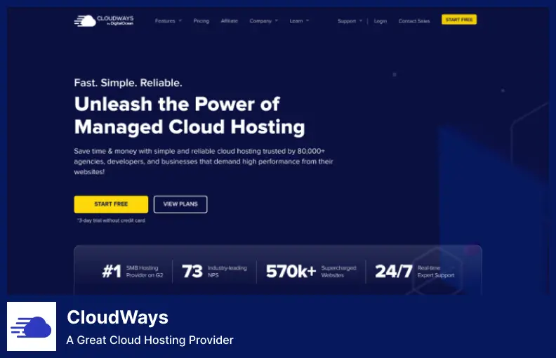 Cloudways - マネージド クラウド ホスティング プラットフォーム