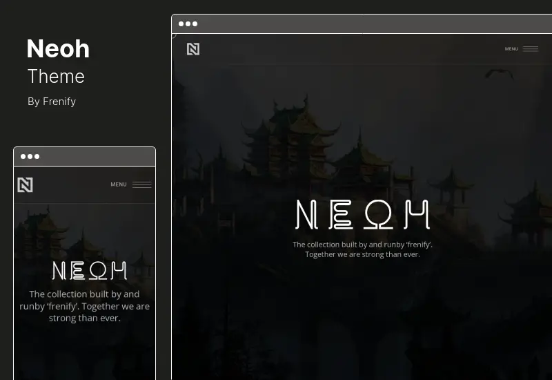 Neoh テーマ - NFT ポートフォリオ WordPress テーマ