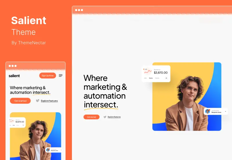 Salient Theme - クリエイティブな多目的 & WooCommerce テーマ