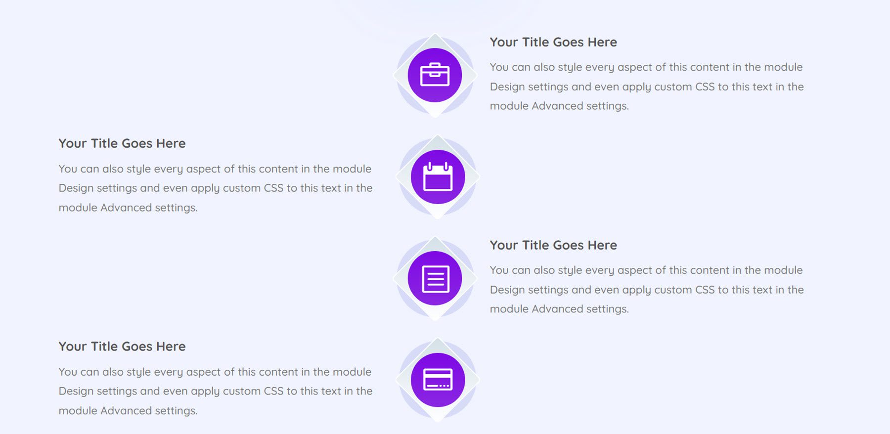 Divi 製品ハイライト 究極の Divi モジュール UI キット タイムライン 91