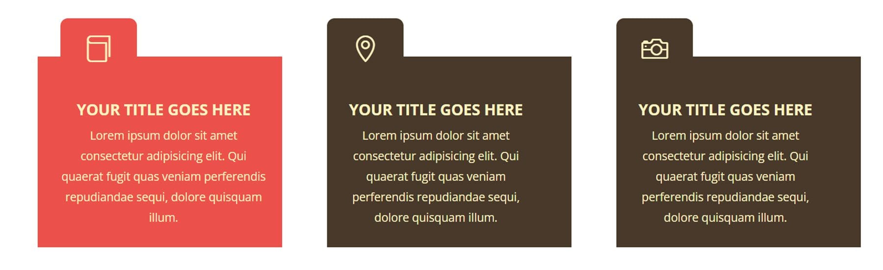 Divi 製品ハイライト 究極の Divi モジュール UI キット Blurb 50