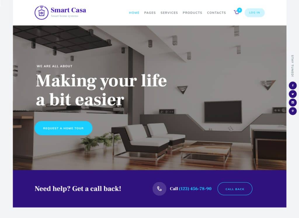Casa Inteligente | Tema WordPress de automação residencial e tecnologias