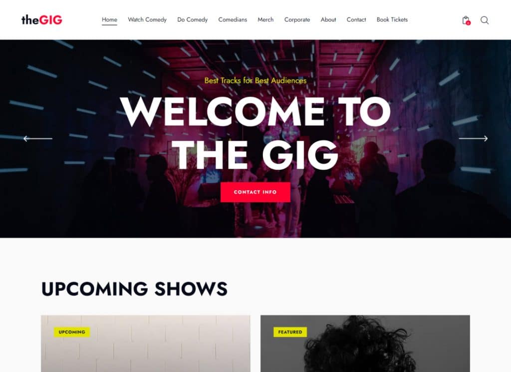 Pertunjukan | Tema WordPress Stand-up Club & Night Bar