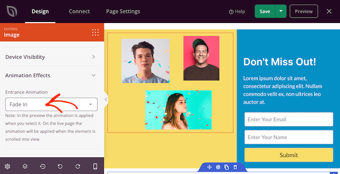 Menambahkan animasi ke WordPress menggunakan SeedProd Adding animations to WordPress using SeedProd