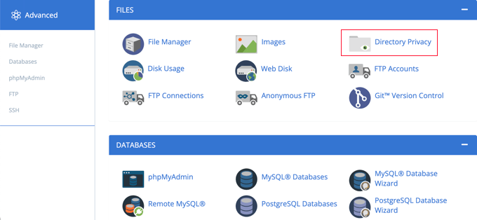 คลิกความเป็นส่วนตัวของไดเรกทอรี Click Directory Privacy