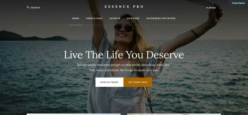 essence pro - el mejor tema de woocommerce para branding