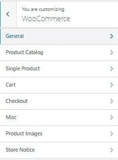 sesuaikan opsi woocommerce Anda di tema langkah 2