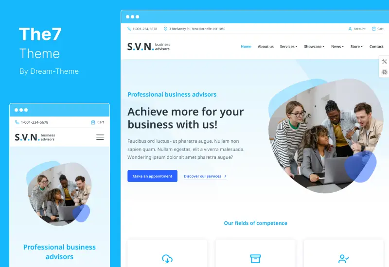 The7 Theme - WordPress 主题的网站和电子商务构建器