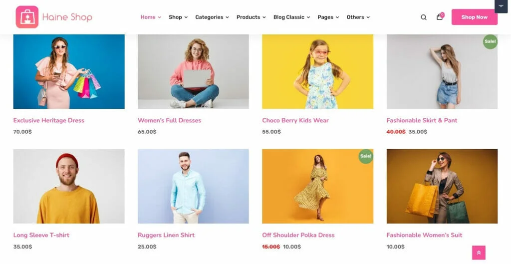 Тема woocommerce для фотосъемки специальных предложений товаров