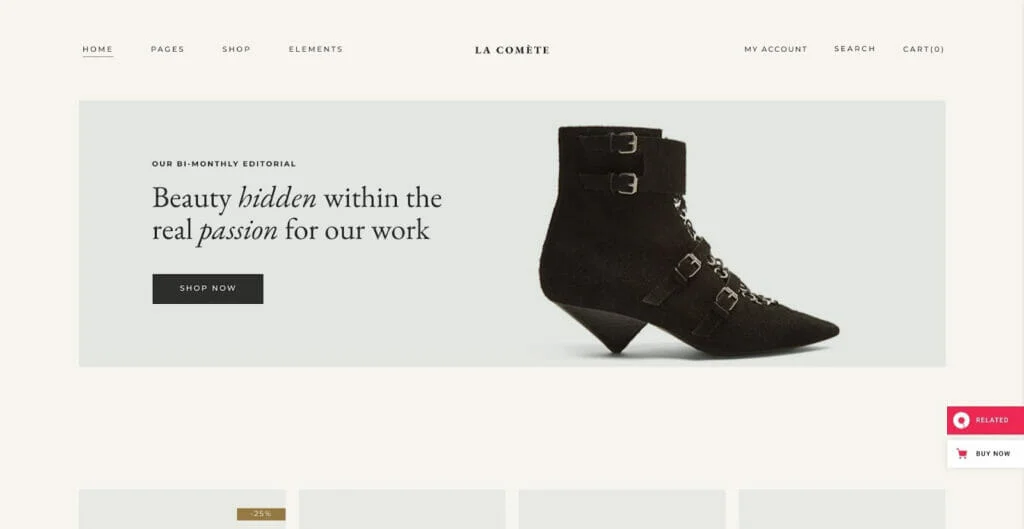 типографика тема woocommerce