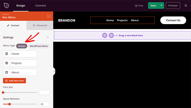 简单导航菜单 SeedProd simple navigation menu WordPress