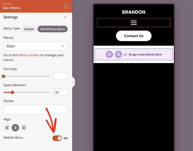 seedprodmobilemenu SeedProd WordPress mobile menu toggle