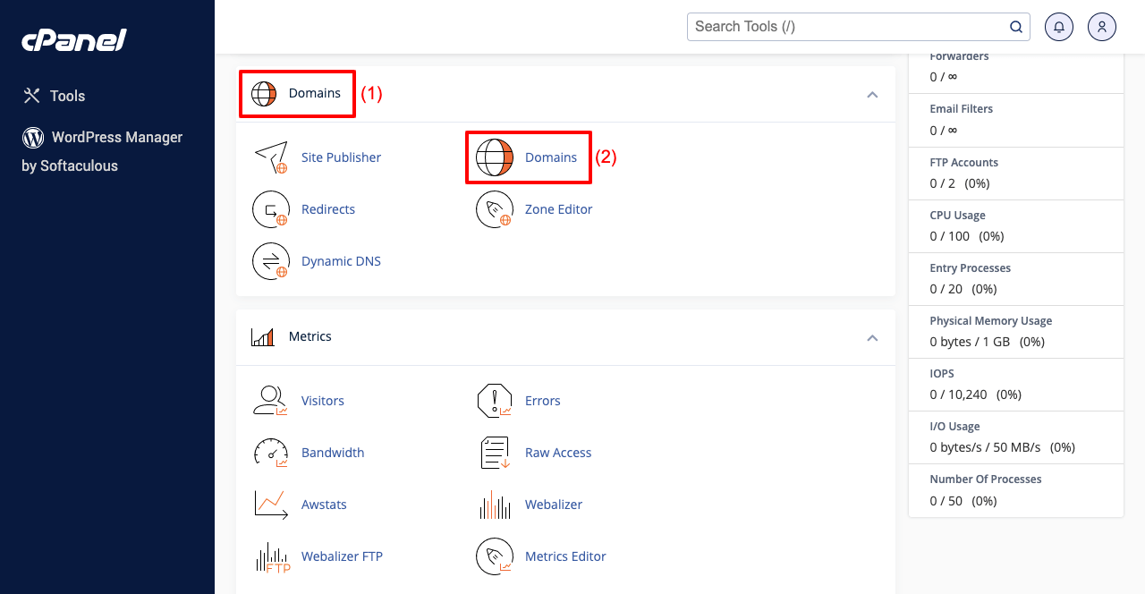 Log in to cPanel to Create Subdomain