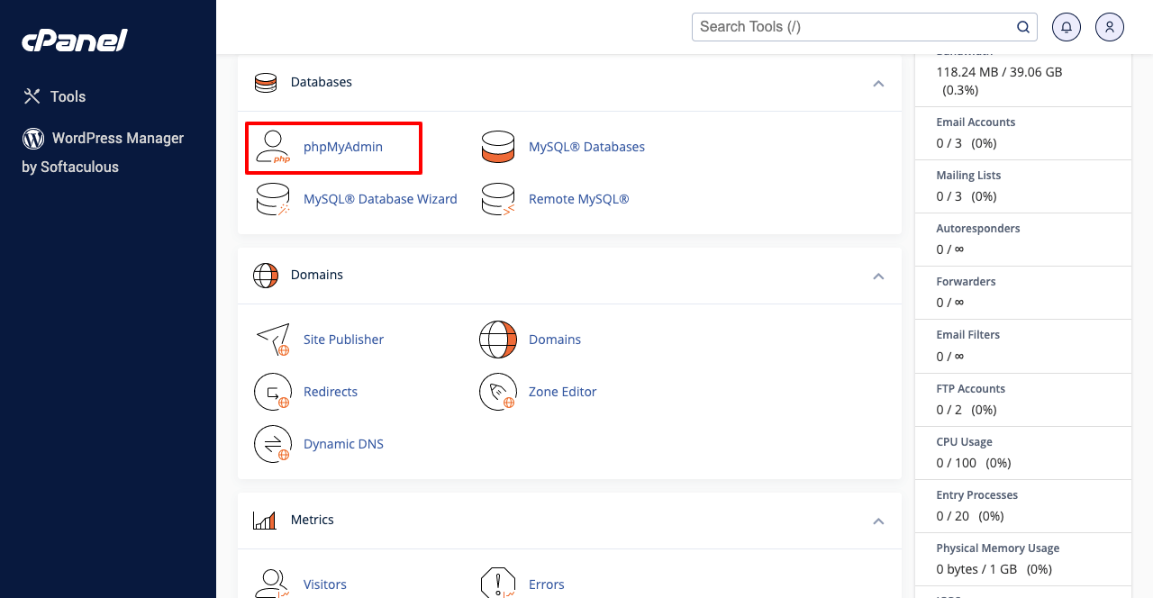 Come clonare un sito WordPress in 3 metodi diversi 8 Go to phpMyAdmin to copy files from the old database