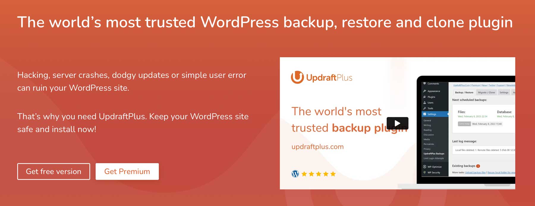 UpdraftPlus miglior plug-in di backup
