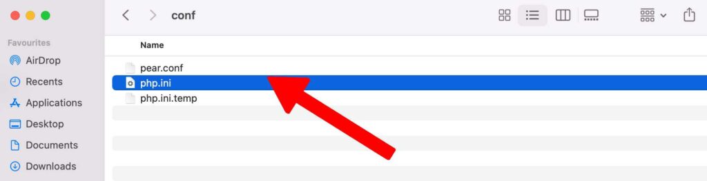 modificare il file php.ini