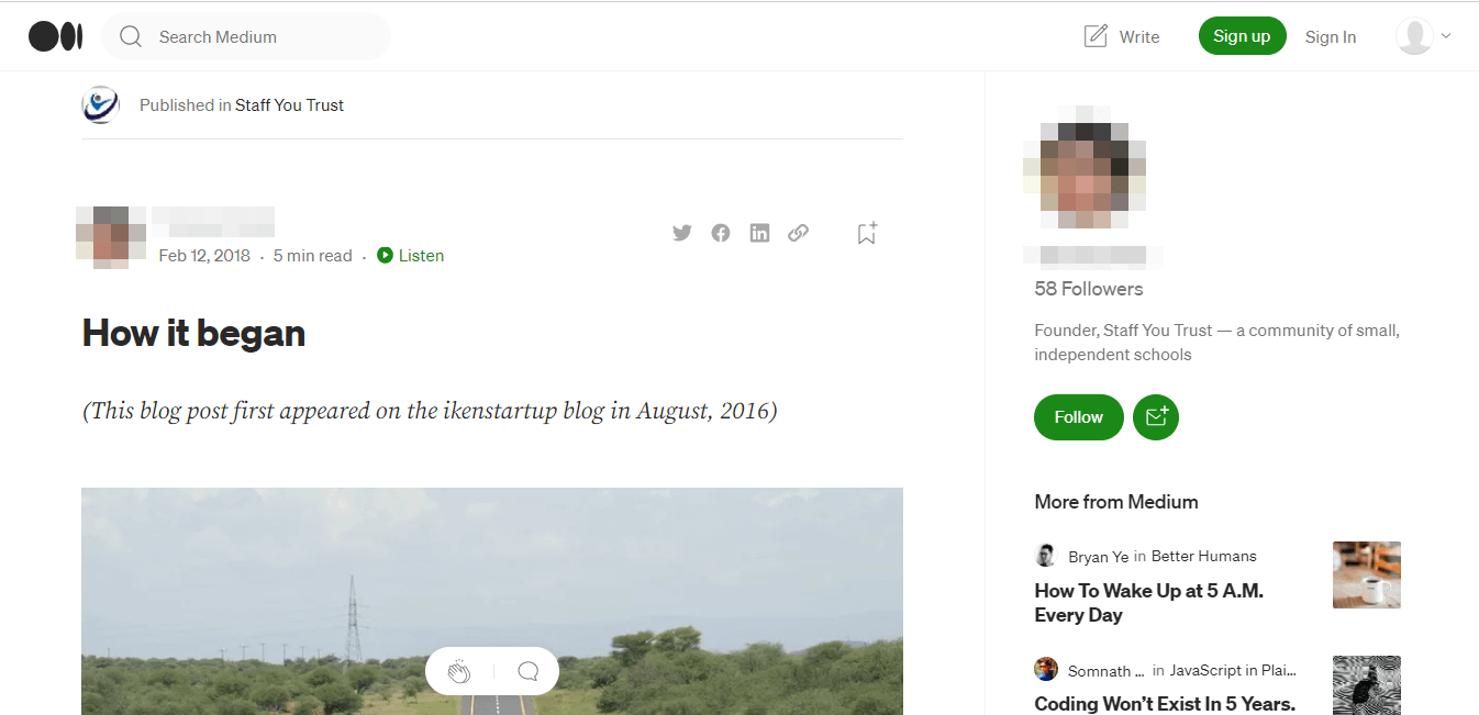 Medium のシンジケート投稿
