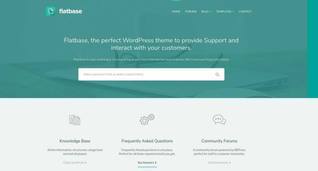 Flatbase WordPress テーマ ホーム