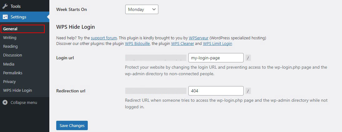 WPS Hide Login で WordPress ログイン URL を変更する