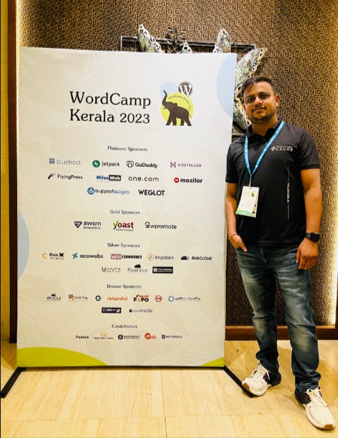 WordCamp Kerala で Rajesh Chauhan に会う