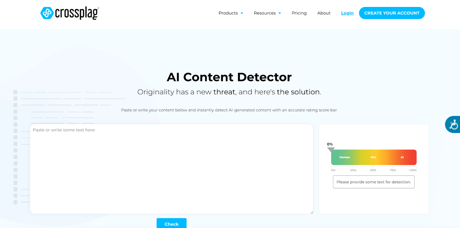Crossplag AI içerik algılama aracı