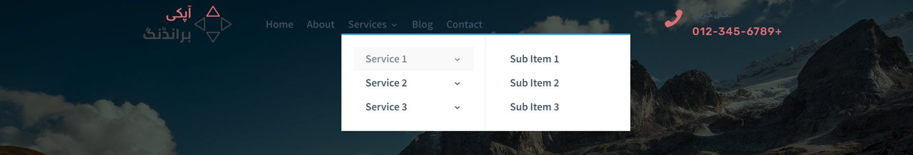Destaque do produto Divi Pacote de cabeçalhos Divi RTL 12